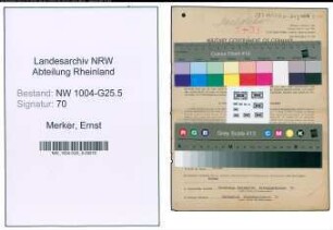 Entnazifizierung Ernst Merker , geb. 09.11.1902 (Dachdecker)