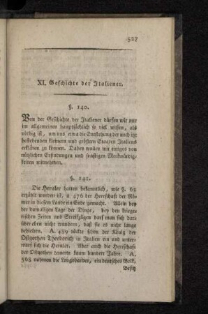 XI. Geschichte der Italiener.