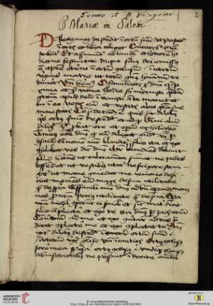 Petrus Stoess OCist, De Festivitatibus B. Mariae V. Sermones 1-10