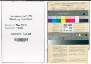 Entnazifizierung August Gutmann , geb. 22.12.1899 (Bergmann)