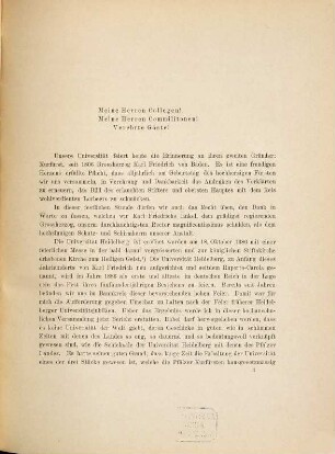 Heidelberger Universitätsjubiläen : akademische Rede zum Geburtsfest des höchstseligen Grossherzogs Karl Friedrich am 22. November 1883, bei Vortrag des Jahresberichts und Verkündigung der akademischen Preise