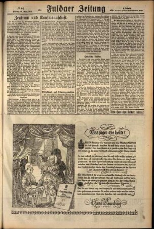 Zweite Ausgabe vom Freitag, den 16. März 1928.
