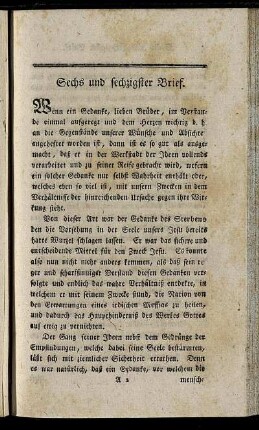 Sechs und sechzigster Brief. - Acht und sechzigster Brief.