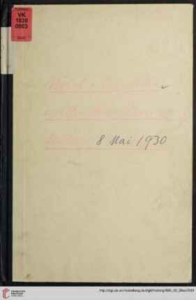 Alte italienische Möbel und Gemälde aus Münchener Privatbesitz : Versteigerung in der Galerie Hugo Helbing, München: Donnerstag, den 8. Mai 1930