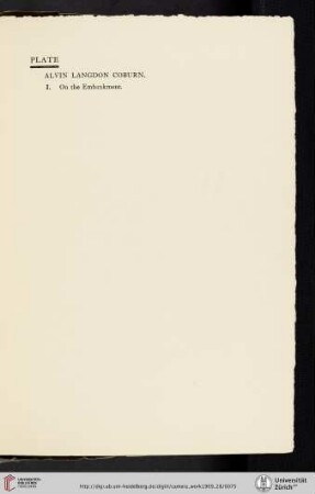 Alvin Langdon Coburn [list of plate]
