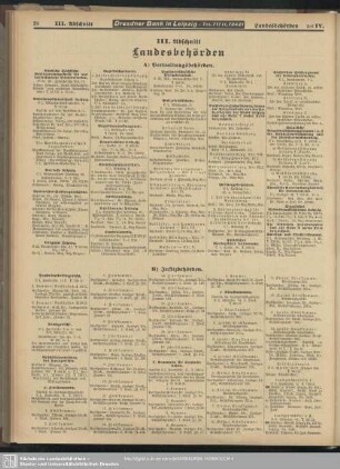 III. Abschnitt. Landesbehörden