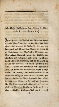Denkwürdigkeiten der teutschen, besonders fränkischen Geschichte, 1