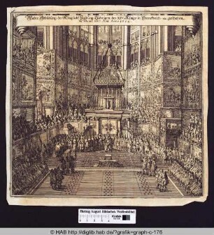 Die Königliche Salbung Ludwig XIV. zu Reims am 7.Juni 1654.