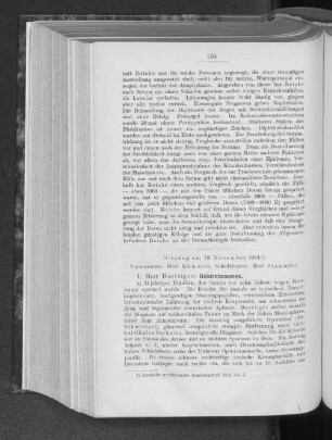 Sitzung am 19. November 1912.