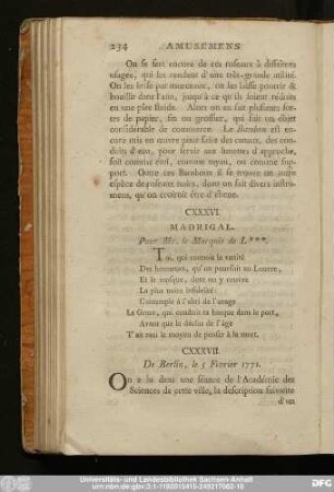 CXXXVI. Madrigal.