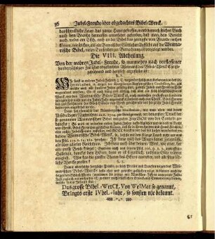 Die VIII. Abtheilung.