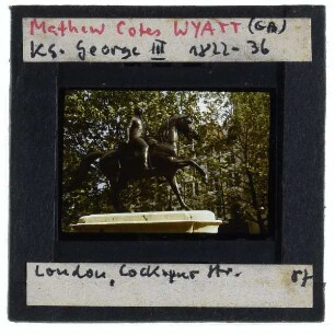London, Wyatt, Reiterstandbild George III. : Profil