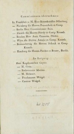 Commissionen übernehmen