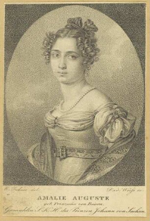 Bildnis der Amalie Auguste, geb. Prinzessin von Baiern