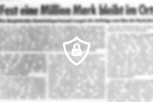 Fast eine Million [Name maskiert] im Ort