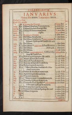 Calendarium