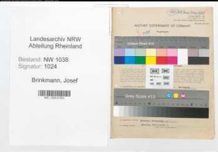 Entnazifizierung Josef Brinkmann , geb. 09.03.1913 (Fleischer)
