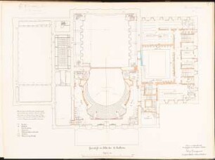 Schauspielhaus, Berlin Umbau: Grundriss in höhe des 2. Balkons 1:100