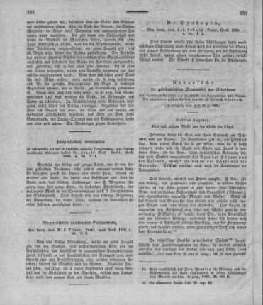 De Cyclopia : Diss[ertatio] Inaug[uralis] / auct. Joh[annes] Schmid. - Turici : Orell, 1838