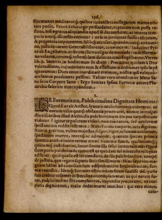 De Formositate, Pulchritudine Dignitate Hominis ...