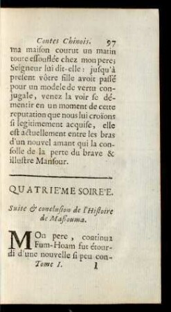 Quartiéme Soirée.