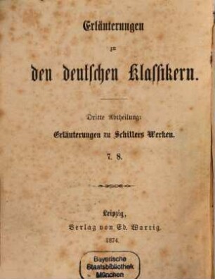 Schillers lyrische Gedichte, 1. Schiller als lyrischer Dichter