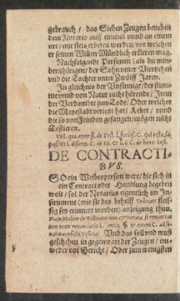 De Contractibus.