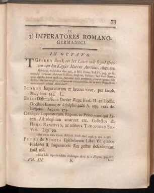 3) Imperatores Romano-Germanici.