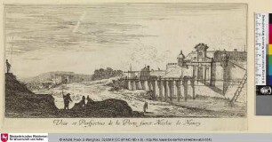Veüe et Perspectiue de la Porte sainct Nicolas de Nancy