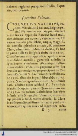 Cornelius Valerius