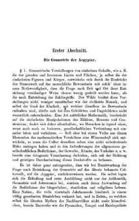 Erster bis Sechster Abschnitt.