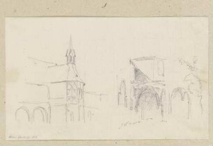 Ansichten des Kreuzgangs von Kloster Eberbach