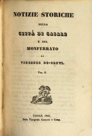 Notizie Storiche della Città di Casale del Monferrato, 6