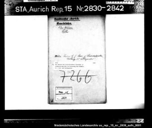 Das Gesuch des Ortsvorstehers Poelmann in Landschaftspolder um Zulassung des Krämers H.J. Suur zum Backgewerbe