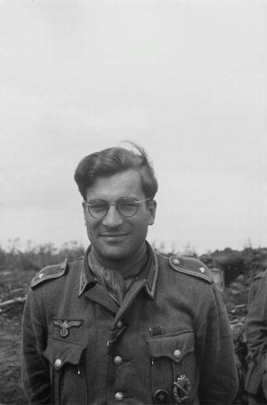 Zweiter Weltkrieg. Frontbilder. Sowjetunion. Porträt eines Angehörigen der deutschen Wehrmacht
