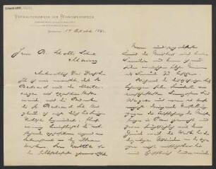 Brief an B. Schott's Söhne : 14.10.1892