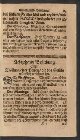 Achtzehende Besuchung: