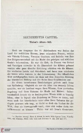 Neunzehntes Capitel. Tizian’s Alters-Stil