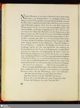 [Stich Jagdschloß Moritzburg, von Corvinus]