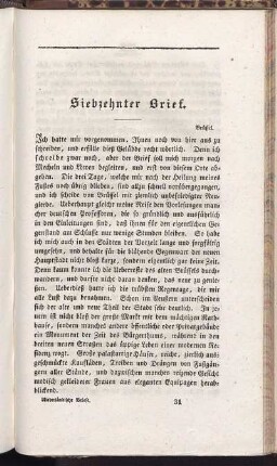 Siebzehnter Brief.
