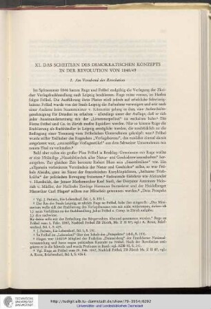 XI. Das Scheitern des demokratischen Konzepts in der Revolution von 1848/49
