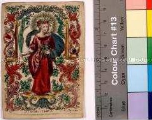 Andachtsbild mit Darstellung der heiligen Dorothea; 1746