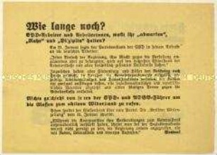 Aufruf der KPD zur Reichstagswahl 1933