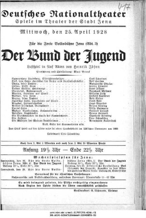 Der Bund der Jugend