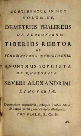 Rhetores selecti
