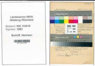 Entnazifizierung Hermann Burhoff , geb. 12.10.1888 (Lehrer)