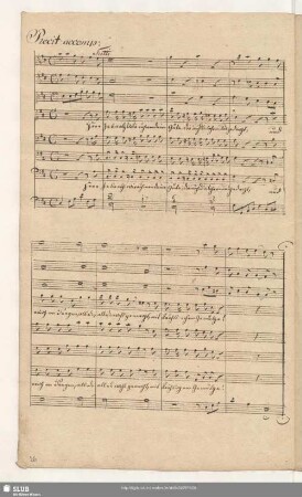 Recit[ativo] accomp[agnato]: Herr Zebaoth wir rühmen deine Güte