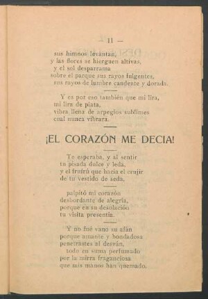 ¡El corazón me decía!