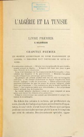 L'Algérie et la Tunisie