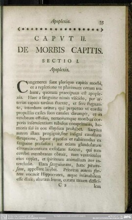 Caput II. De Morbis Capitis